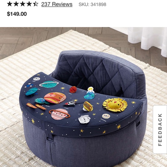 Crate&Barrel Toys Deep Space Crate Barrel Baby Activity Chair